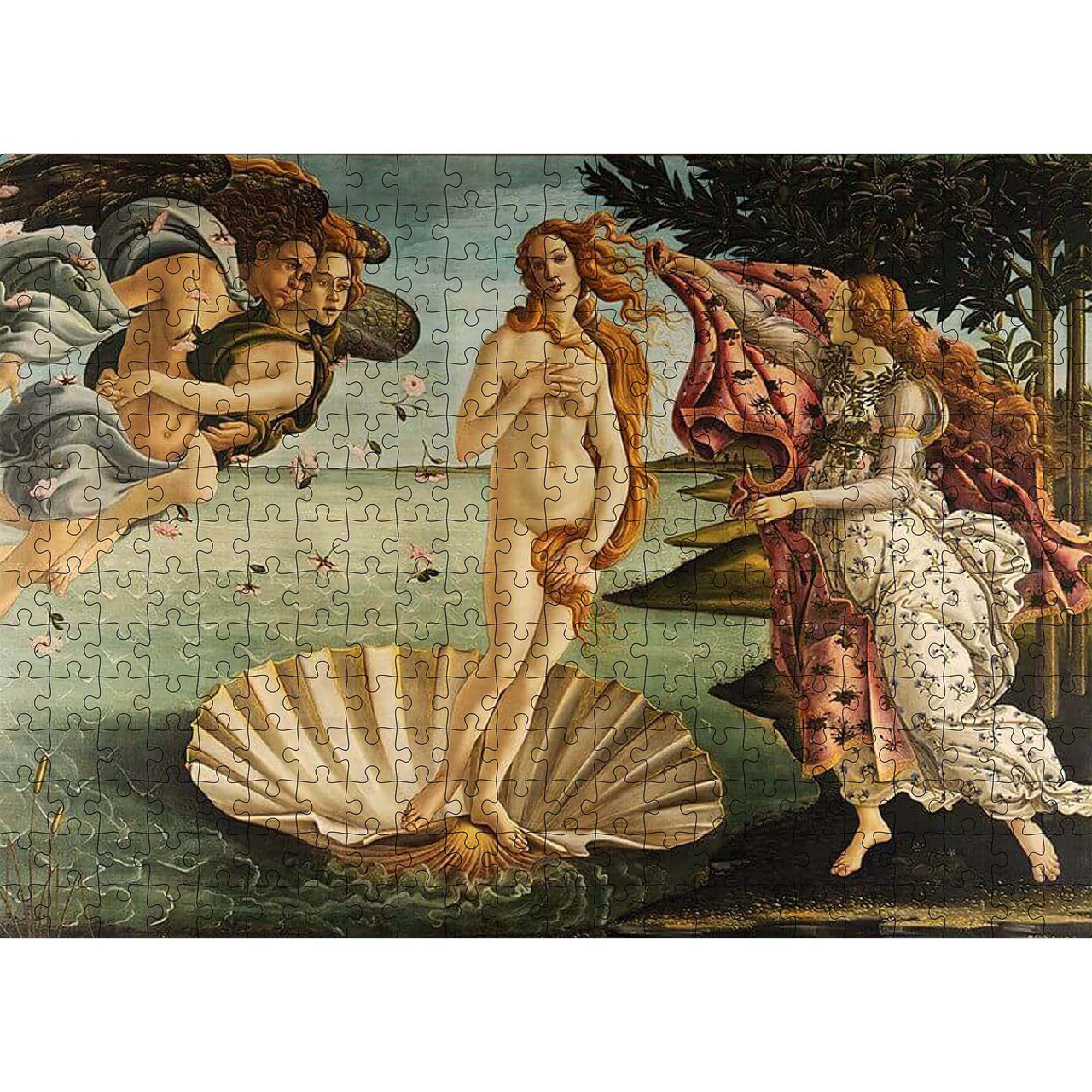 Класичний Дерев'яний Пазл Woods Story Народження Венери (Сандро Боттічеллі) L, фото 1