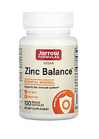 Jarrow Formulas, Zinc Balance, веганская добавка, 100 растительных капсул