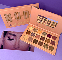 Палетка теней для глаз "NUDE" Huda Beauty, 15 цветов (Палетка теней для глаз, палетка, палетка для глаз) DE