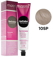 Стойкая краска для волос Matrix SoColor PreBonded Permanent 10SP светлый блондин серебристо-жемчужный 90 мл