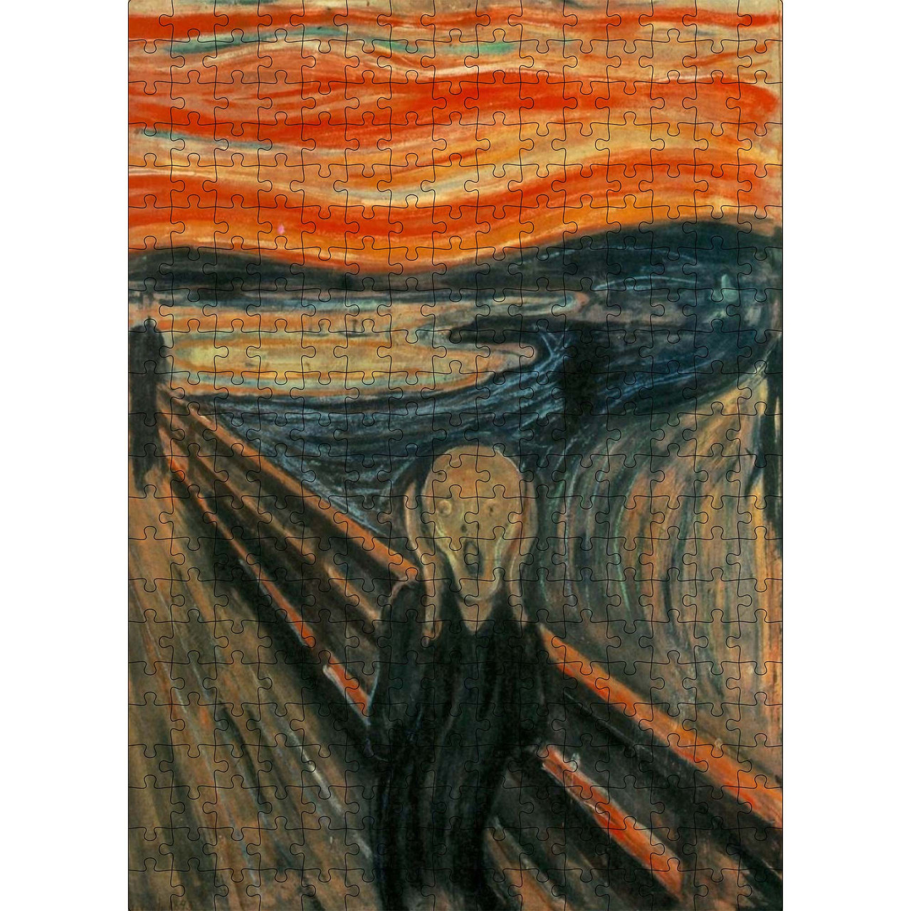 Класичний Дерев'яний Пазл Woods Story Крик (Едварт Мунк) L, фото 1