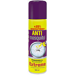 Аерозоль проти комарів Anti Mosquito Extreme 8 годин 100+20 мл