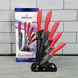 Набір кухонних ножів на підставці Bohmann BH-5256 6 предметів/Ніжі на кухню