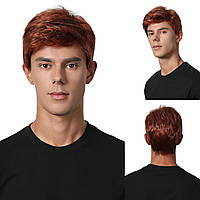 Перука чоловіча коротка мідний, термоволокно DC1001-6