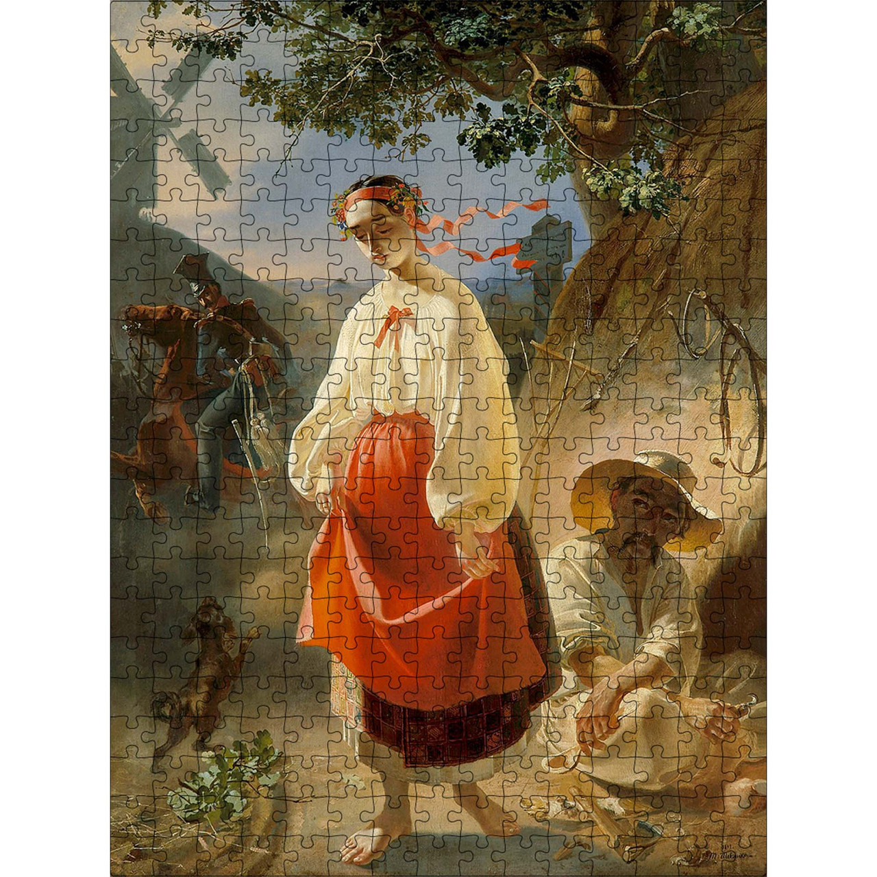 Класичний Дерев'яний Пазл Woods Story Катерина (Тарас Шевченко) L, фото 1
