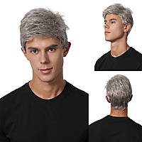 Перука чоловіча коротка пепельна, термоволокно DC1001-5