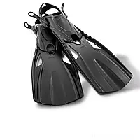 Ласты для плавания Intex 55635, размер L, 41-45 (EU), под стопу 26-29 см, черный - BIG SALE !