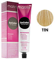 Стойкая краска для волос Matrix SoColor PreBonded 11N Очень светлый натуральный блонд 90мл