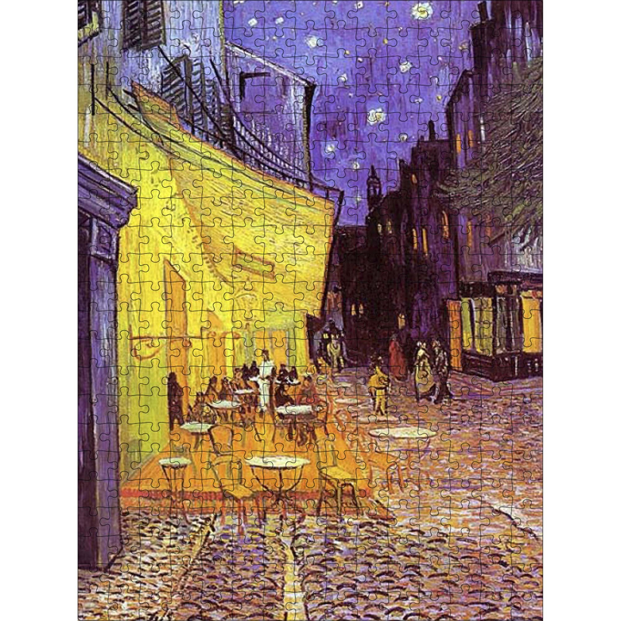 Класичний Дерев'яний Пазл Woods Story Нічна тераса кафе (Вінсент ван Гог) L, фото 1