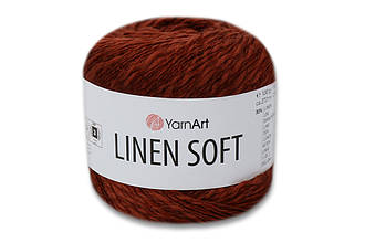YarnArt Linen soft, Молочний шоколад No7309