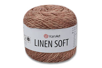 YarnArt Linen soft, какао No7308