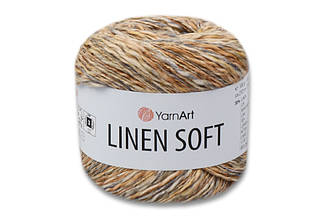 YarnArt Linen soft, Бежево-сірий No7407