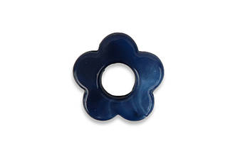 Бусина Цветок, 15 мм, 13 синий
