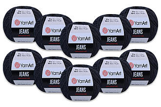 Паковання YarnArt Jeans, Темно-сірий No28