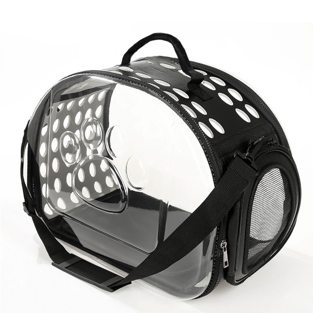Сумка переноска для котів та собак 40x30x27 см (L) CosmoPet CP-21 Black