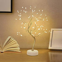 Светодиодное  дерево Kinamy, теплый белый, регулируемые ветки, 108 светодиодных фонарей , питание от USB/батар
