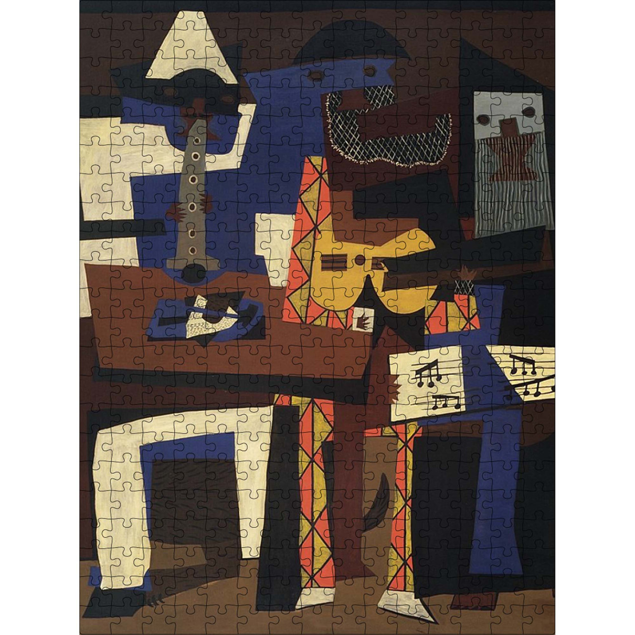 Класичний Дерев'яний Пазл Woods Story Три музиканти (Пікассо) L, фото 1