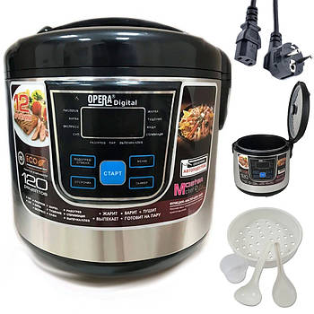 Електрична мультиварка 6л, 1500W, Opera OD-166 / Мультиварка пароварка / Багатофункціональна мультиварка