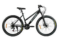 Велосипед Спортивный для подростка рост 156-170 см 26 дюймов Corso Olympic Черный