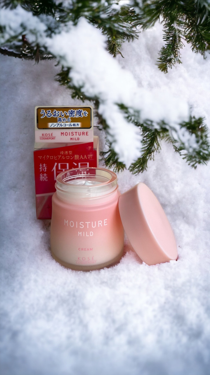 Зволожуючий ніжний крем з колагеном та гіалуроновою кислотою, 60 г KOSÉ Cosmeport Moisture Mild Cream, фото 1