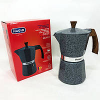 Гейзерная кофеварка для плиты Magio MG-1011 | Кофейник гейзерный | Гейзерная кофеварка PR-360 для индукции