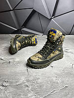 LI Тактичні зимові ботинки хутро колір хакі /піксель ММ14