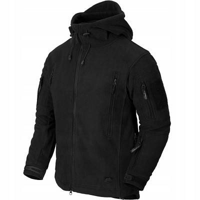 Толстовка флісова з капюшоном чорна Helikon-Tex Patriot Jacket Double Fleece Black BL-PAT-HF-01-B06, фото 1