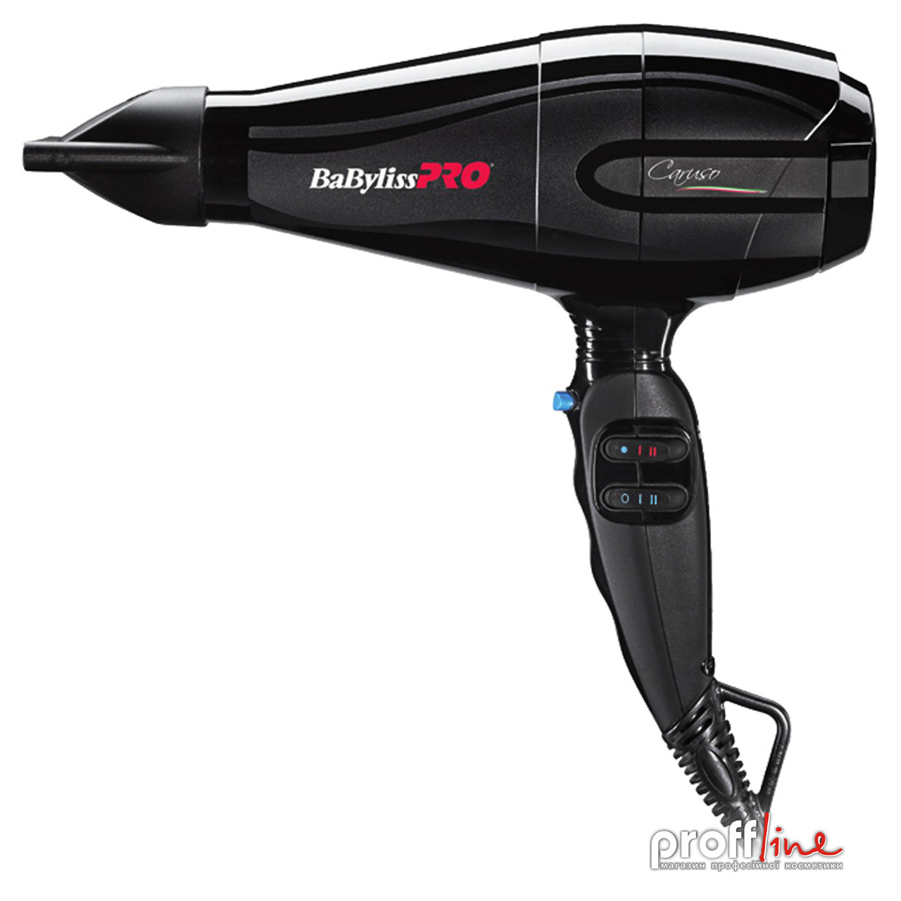 Фен для волосся BaByliss PRO Caruso BAB6520RE 2400 Вт чорний