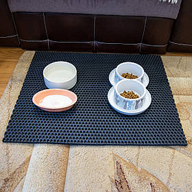 Килимок під миски для домашніх тварин, підкладка під тарілку для котів 60х50 см OSPORT (R-00036)