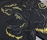 Чоловічий костюм футболка та шорти Philipp Plein D2419 чорний, фото 3