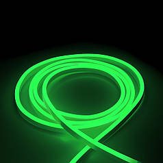 Світлодіодний неон Lebron NEON Light L-NS SMD2835 8x16 120шт/м 7W/м IP65 220V зелений 13-75-05