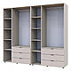 Комплект шаф для одягу "Гелар" 233х50х203 см. 3+3, Кашемір, фото 2