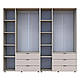 Комплект шаф для одягу "Гелар" 233х50х203 см. 3+3, Кашемір, фото 6