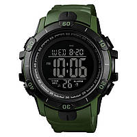 LI Часы наручные мужские SKMEI 1475AG ARMY GREEN, брендовые мужские часы, часы для мужчины. Цвет: зеленый