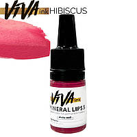 VIVA INK MINERAL LIPS №5 "HIBISCUS" 4ml Мінеральні пігменти для татуажу
