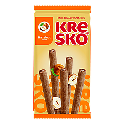 Хрусткі трубочки АВК Kresko мультизлакові зі смаком горіха 140 грамів