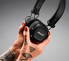 Навушники Marshall Major 4 IV Black | 80 годин батарея | бездротове заряджання