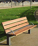 Лавка на металевих ніжках, фото 2