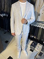 Мужской классический костюм Giotelli Красивый классический серый костюм Модный мужской костюм