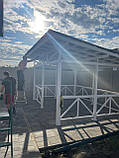 Дерев'яна альтанка 3 на 4 м, розбірна (на 14-16 осіб), фото 2