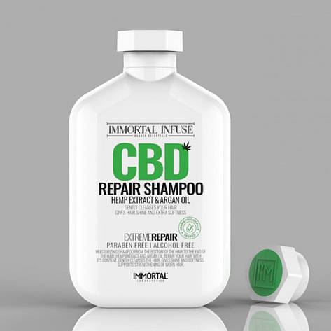 Шампунь для відновлення пошкодженого волосся (CBD Shampoo) Immortal Infuse, 500 мл (INF-67), фото 1