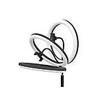 Кільцева світлодіодна лампа Ring Fill Light 39 см LED селфі лампа для фото відео блогерів візажистів А380, фото 6