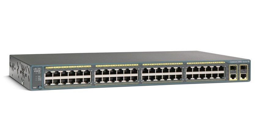 Комутатор Cisco Catalyst 2960 Plus 48 10/100 + 2 T/SFP LAN Lite (WS-C2960+48TC-S) *Без упаковки