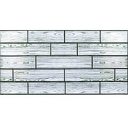 Стінова ПВХ панель Весняне дерево Дошки Прованс 96х48 см для стін ванни вагонка Сірий