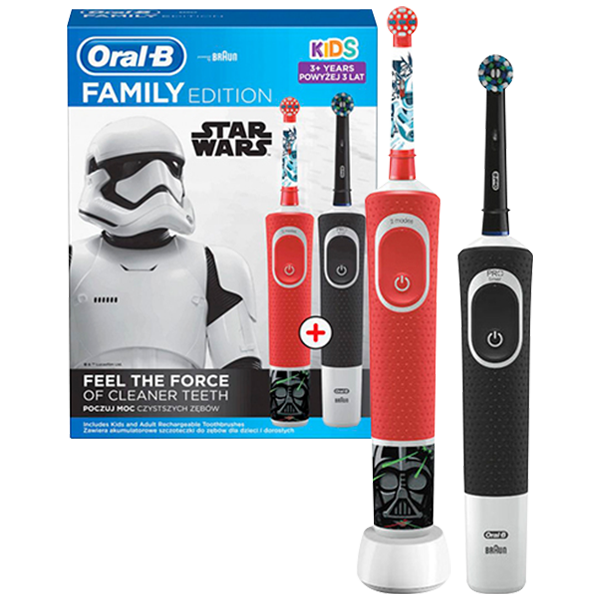 Зубні щітки Oral-B Vitality D100 Kids "Зоряні війни" Family Pack