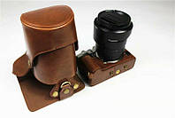 Защитный футляр - чехол для камеры Fujifilm X-T2, X-T3 - кофе - реализован доступ к аккумулятору
