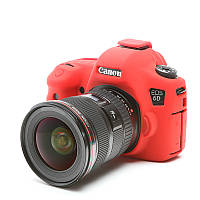 Защитный силиконовый чехол для фотоаппаратов Canon EOS 6D - красный