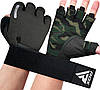 Рукавички для фітнесу RDX T2 Half Army Green S, фото 8