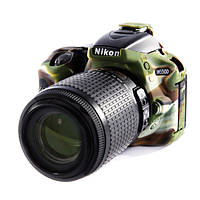 Защитный силиконовый чехол для фотоаппаратов Nikon D5500, D5600 - камуфляж