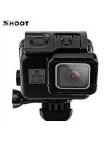 Аквабокс, водонепроницаемый бокс Shoot V. 2 для экшн камер GoPro Hero 5, 6, 7 (до 30 метров) (код № XTGP377A)
